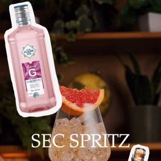 Spritz season is officially here. ☀️🥂

100ml REAL Sec

50ml @cleanco Rhubarb

A fresh grapefruit wedge

Shake up the perfect alcohol-free spritz: 
bright citrus, subtle bitterness, and refreshing bota