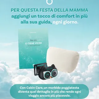 Per la Festa della Mamma, scegli qualcosa che non si aspetta… ma che userà ogni giorno ❤️
Con Cabin Care, anche il viaggio più semplice diventa un momento di comfort: un morbido poggiatesta, pensato p
