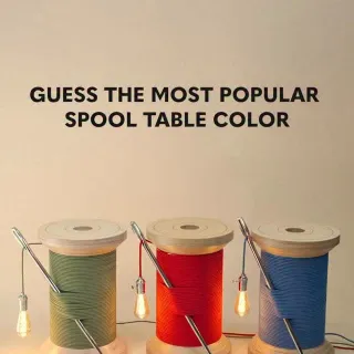 We love them all equally, as it would be inappropriate for us to have favorites. But you can! The Spool Table is available only at Yetch.Studio.