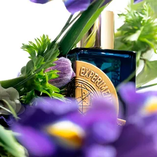 Experimentum Crucis: rose and iris entwined, a fragrance of subtle revelations. Green apple and lychee shimmer like morning light, while honeyed rose deepens the heart, leaving a mysterious trace.

#e