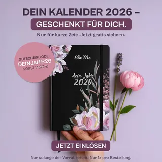 🎁 Kalender 2026 – geschenkt für Dich + 200 € Gutschein gewinnen!🎉 „Was planst Du für 2026?“ Klar, jetzt kommt erstmal Weihnachten – aber vielleicht ist genau jetzt der richtige Moment, den Trubel kurz