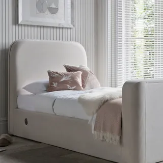 Sleek and space-saving, the Arla single TV bed blends soft upholstery with modern comfort, perfect for creating a cosy, stylish bedroom setup 🩷