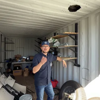 Our Adjustable Container Rack is designed to transform unused areas into efficient, organized storage, perfect for tools, equipment, and long items like pipes or ladders.

Built to hook directly onto 