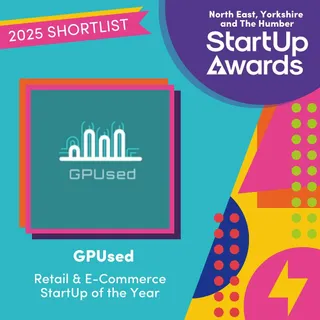 Proud to announce that GPUsed has been shortlisted for Retail & E-Commerce StartUp of The Year within North East, Yorkshire and the Humber 🥳 @startupawardsnational @maxbrock15