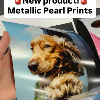 🚨 New product alert! Bold, glossy, and impossible to ignore, these prints are made on premium Moab Slickrock Metallic Pearl paper with rich, long-lasting colours. Your photos just levelled up! Are you