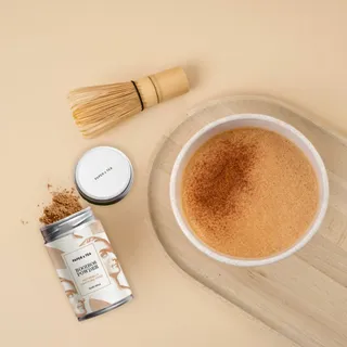 A latte before bed? Now you can. 🧡
 
Meet the newest member of our Powder Collection: Rooibos Powder. A new way to enjoy Rooibos—naturally caffeine-free, with a warm, caramel-like taste, made for crea