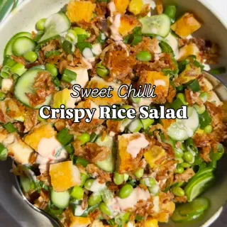 Crispy + rice + salad 🤩

Crunchy, vibrant and packed with protein! 
We’re remaking the viral rice recipe but with a collagen twist 🤍

A satisfying meal with the perfect balance of flavour and texture 