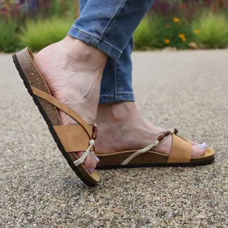 Our Ebony sandals are handcrafted in Spain from soft nubuck leathers and this pretty style features a beaded strap for added charm. Perfect for the spring / summer season. 

https://www.oakandhyde.co.