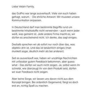 Tut uns sehr Leid, dass es so lange nicht verfügbar war. 

Jeden einzelnen!! Tag haben wir von euch die Frage bekommen, wann es wieder da ist.

Am 08.03. kommt es endlich zurück, das Produkt hat sich 