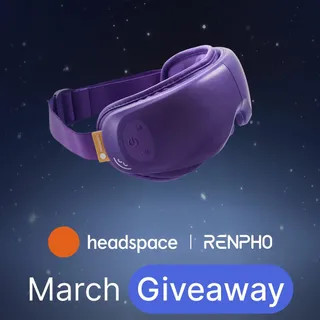 MONTHLY GIVEAWAY 
To celebrate Sleep Awareness Week, we’re giving away a RENPHO x Headspace Eyeris Zen Eye Massager 
 
How to enter: 
1️⃣ Follow @renpho & @headspace
2️⃣ Like & share this post
3️⃣ Com