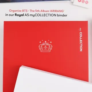 🎧 Organize @bts.bighitofficial - The 5th Album ‘ARIRANG’ inclusions in our Royal A5 myCOLLECTION binder 

We received alot of requests to organize the inclusions in an A5 setup and our Royal binder de