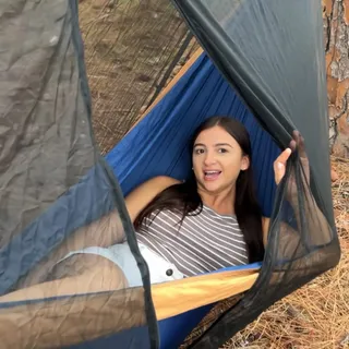 Relax in your hammock without the worries of mozzies biting you with the Nakie bug net 🙌