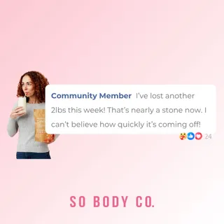 Another week, another incredible result 💗 One of our group members just hit nearly a stone lost — and she’s not alone!

Inside our private Facebook community, hundreds of women are seeing real changes