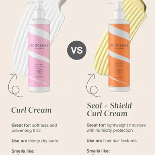 Choose the right moisturising product for your curl type 👌 SAVE this guide to help you. Curl Cream is amazing for preventing frizz, by adding softness and moisture to your curls. But avoid choosing on