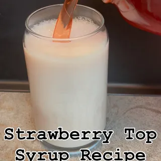 No dyes. No weird preservatives. Strawberry top syrup is back on our pantry shelf!

We’ve been missing our strawberry milk. We ran out of strawberry syrup a while ago, & I can’t bring myself to buy th