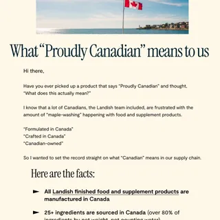 🇨🇦 What “Proudly Canadian” means to us