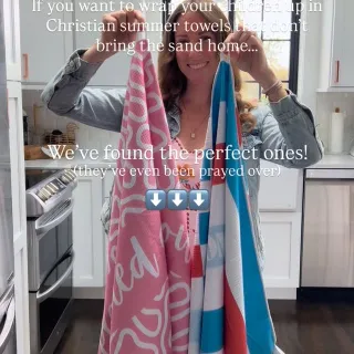 I am genuinely so excited to give my children a 90’s summer (and so excited about these towels)!

As a homeschool mama of 3 we love to spend our days outside and now that this rough winter is almost o
