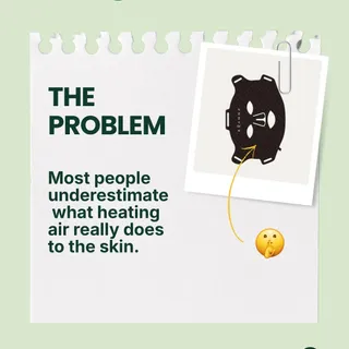 Most people underestimate
what heating air really does to the skin. 🌬️

Dry indoor air can strip moisture.
Skin starts to feel tight,
more sensitive, less balanced.

It’s often not about using more sk