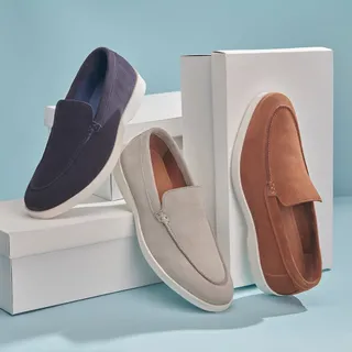 Easy, refined, and ready for spring - suede loafers made for every occasion.