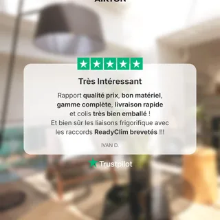 Vos retours, notre plus belle vitrine 🤍

Rapport qualité-prix, matériel fiable, gamme complète, livraison rapide et soignée…
Et bien sûr, nos liaisons frigorifiques avec raccords ReadyClim brevetés, p