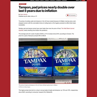 WE SAVE YOU MONEY. PERIOD. 

While we truly think period products should be free and no person with a period should ever suffer the indignity of not having products… we are a company that sells produc