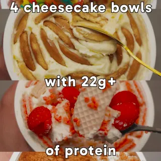 Recipes below! 👇

Comment “COOKBOOK” for my best high-protein recipes! 👨🏻‍🍳

FRUITY PEBBLE CHEESECAKE BOWL
Makes 1 Serving
584 Cal | 51g Protein | $3.45

Ingredients

Low-fat Cottage Cheese  2 cups | 