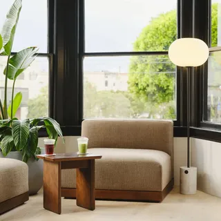 Introducing the Essential Armless Chair. Reserved for the coziest corner of your home.