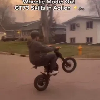 Unlocking some serious wheelie skills on the GT73! Power, control, and pure adrenaline. Let’s see if you can keep up with this! ⚡️ #gt73 #ridingtimes #ebike #ebikelife #electricbike