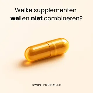 𝘿𝙚𝙣𝙠 𝙜𝙤𝙚𝙙 𝙣𝙖 𝙫𝙤𝙤𝙧 𝙟𝙚 𝙨𝙡𝙞𝙠𝙩 💊
Supplementen combineren klinkt logisch… maar het kan ook misgaan.

■ Te veel van hetzelfde
■ Stoffen die elkaar tegenwerken
■ Of zelfs interacties met medicijnen

𝗛𝗲𝘁 𝗴𝗲𝗯𝗲