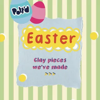 Our collection of Easter creations 🐣💝 Which one would you recreate? #inspo #clayideas #eastercrafts #craftideas #explore