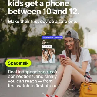 📱 4 out of 5 Australian kids get their first phone between the ages of 10 and 12.

It’s a big milestone and for many parents filled with a big mix of excitement and worry. That’s where Spacetalk comes