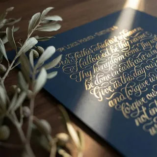 “Our Father which art in heaven…”

We released this new print yesterday, featuring the full KJV text of The Lord’s Prayer beautifully hand-lettered by Beth Rufener (@creatifolio). It’s our first time 