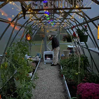 “I grow tomatoes, cukes, peppers, strawberries, green beans, houseplants, and all my starter plants from seed. I can start a couple of months early and I grew until December last year! My first veggie