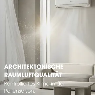 Mit dem meteorologischen Beginn des Frühlings steigt die Partikelbelastung durch Pollen und Feinstaub in der Außenluft massiv an. Die klassische thermische Fensterlüftung transportiert diese mikroskop