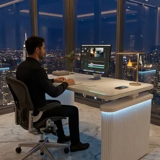 Your workspace defines who you become. 
Check NEO™ - a New Workstation by StudioDesk®
#WorkspaceGoals #LuxuryWorkspace #creatorsworkspace #productivityspace