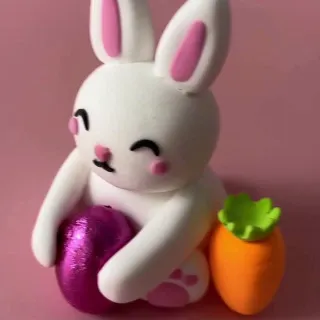 Foam Clay Easter Bunny!!! 🐰✨ A perfect addition to your 2026 Easter Egg Hunt 🐣🌸 #egghunt #foamclay #eastercrafts #easteregghunt #diy