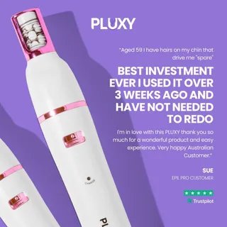 ✨ “Best investment ever! I used it over 3 weeks ago and have not needed to redo!” - Sue, Epil Pro Customer 🌟

At Pluxy, we understand the frustration of unwanted facial hair, especially for those deal