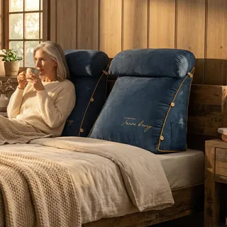 Comfort shouldn’t start when you sleep. Our Luxury Backrest Pillow is the ideal solution to remain supported and comfortable whilst you relax in bed.