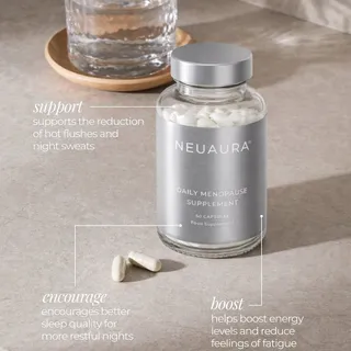 Consistent, daily support that brings the spring back to
your step ☁️

Shop our OG supplement at Neuaura.co

•

•

#dailymenopause #dailysupport #hotflushes #brainfog #menopausesupport