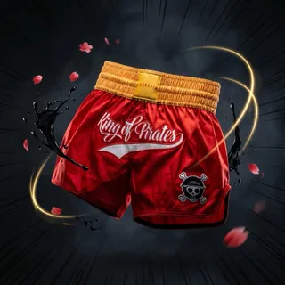 I’m gonna be the greatest fighter in the world.
The King of Pirates Muay Thai Shorts. Red. Gold. Jolly Roger on your thigh. Wear the flag.
Link in bio.