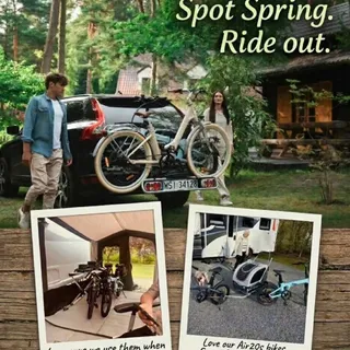 𝗔𝗗𝗢 𝗔𝗜𝗥 𝟮𝟬 𝗦𝗲𝗿𝗶𝗲𝘀 | 𝘠𝘰𝘶𝘳 𝘨𝘦𝘵𝘢𝘸𝘢𝘺 𝘳𝘪𝘥𝘦. 🌿
Light, foldable, and easy to bring along for Smooth Rides during woodland escapes, caravan trips, and motorhome adventures🏕️

🚲Explore the 𝗦𝗽𝗿𝗶𝗻𝗴 𝗦𝗮𝗹𝗲 [link in