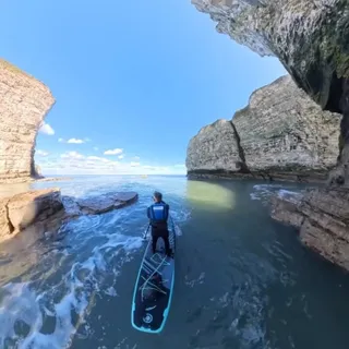 My favourite thing to do is to explore on my paddle board, especially around this stunning coastline.

#paddleboarding #adventure watersports #insta360 #sup