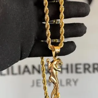 Lilian & Thierry ROPE CHAIN 24K x COUGAR 🐆

#BoldStyle #StreetLuxury #PowerLook #JewelryGame
