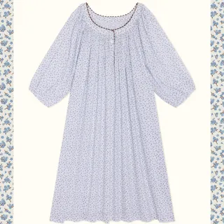 Forget-Me-Not - 18th March⁠
⁠
Inspired by the delicate flowers that begin to bloom in April, our next collection blends romantic blue florals with unexpected brown contrast details.⁠
⁠
Soft cotton nig