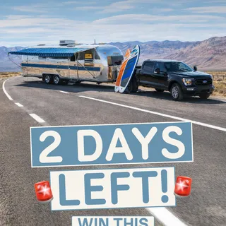 🚨 48 HOURS LEFT 🚨

This is it… no more “I’ll do it later.”

In just 2 days, entries close on:
✨ A fully restored 1977 Airstream 🚐
🚛 A Ford F-150 to pull it
💰 + $20,000 cash to start your new life

Thi
