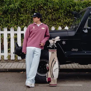 Racing Polo Wine 🍇🤍