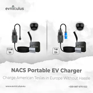 🚗 Charge Your American Tesla in Europe – Hassle-Free! 🔌🌍

✨ A compact carrying bag with a microfiber towel for convenience
We’re thrilled to introduce our NACS Portable EV Chargers – the ultimate solu