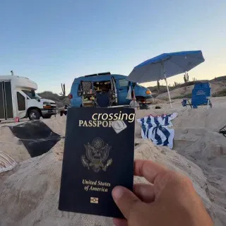 Crossing into the Mexico border in the van that I live in 🚐 🇲🇽 📷 

I’m on a road trip all the way way down the Baja peninsula which will be over 1000 miles. So far the drive has been beautiful but at 