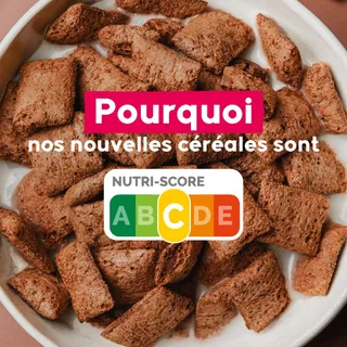Mieux vaut un bon ‘C’ avec 7 vrais ingrédients qu’un faux ‘B’ qui cache une liste d’ingrédients longue comme le bras, non ? 🍫🤔

On ne vous cache rien : nos nouvelles céréales fourrées tout choc’ affic