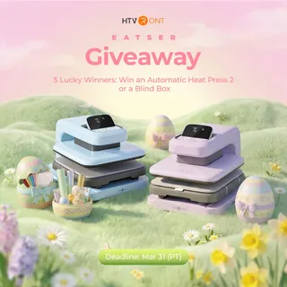 🐣🌸 EASTER GIVEAWAY IS HERE! 🌸🐣
🎁 Prizes:
✨ 2× Automatic Heat Press
✨ 3× Mystery Blind Boxes
👉 5 lucky winners in total!
How to enter:
1️⃣ Like this post
2️⃣ Follow our page
3️⃣Tag 1 friends in the com